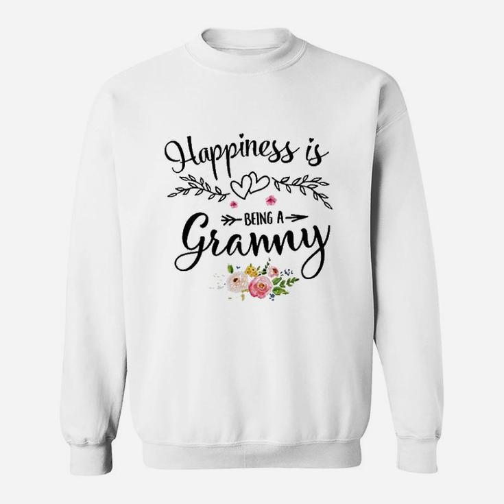 Happiness Is Being A Granny Flower Grandma Sweatshirt