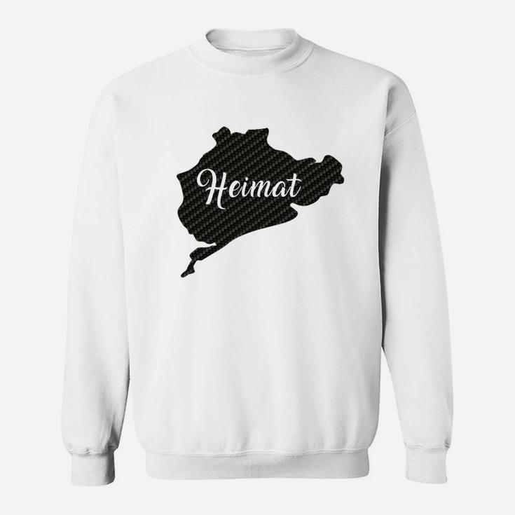 Heimatliebe Österreich Landkarte Sweatshirt, Österreichische Fahnen Design