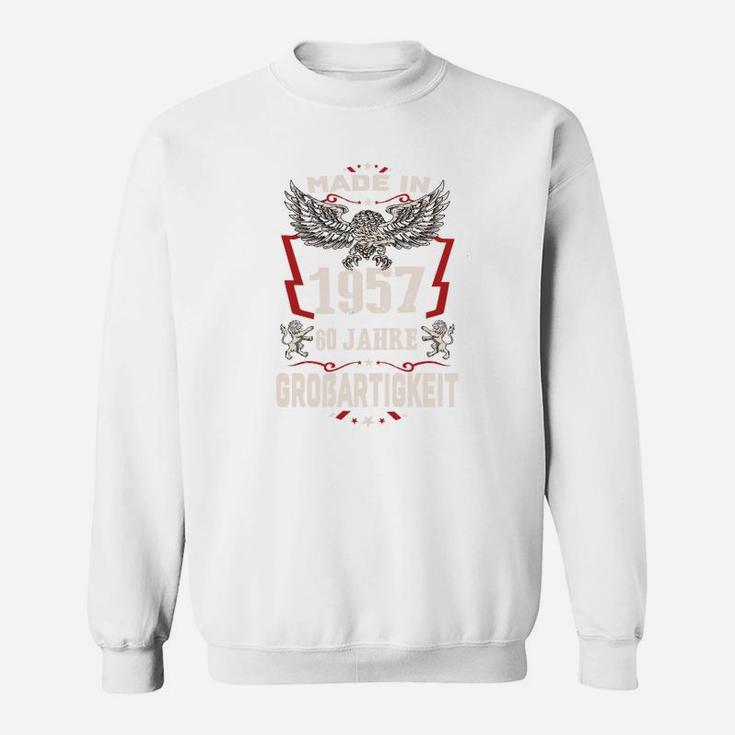 Hergestellt 1957 60 Jahre Alt Großartigkeit Sweatshirt