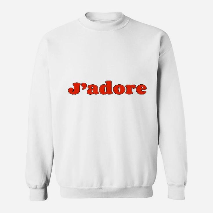 J Adore I Love Vintage French Chic Style Sweat Shirt