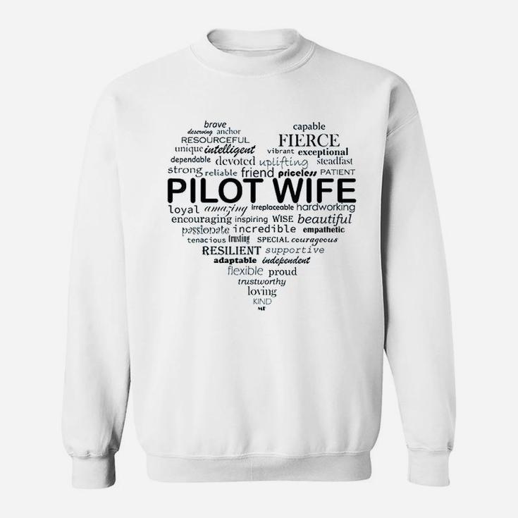 Just Winging It What A Pilot Wife Is Made Of Aviation Sweat Shirt