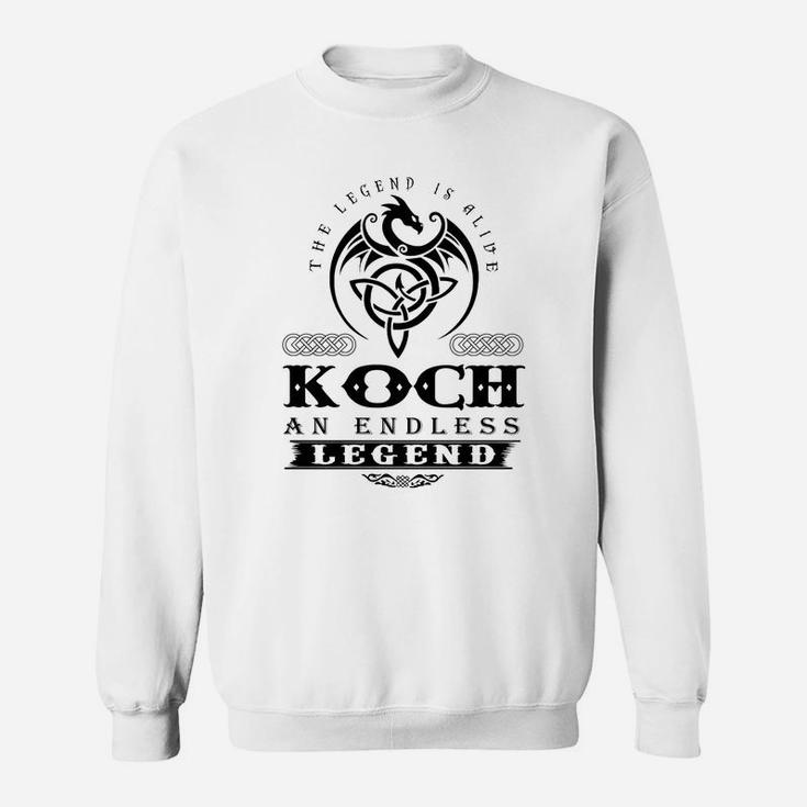 Koch The Legend Is Alive Koch An Endless Legend Colorblack Sweat Shirt