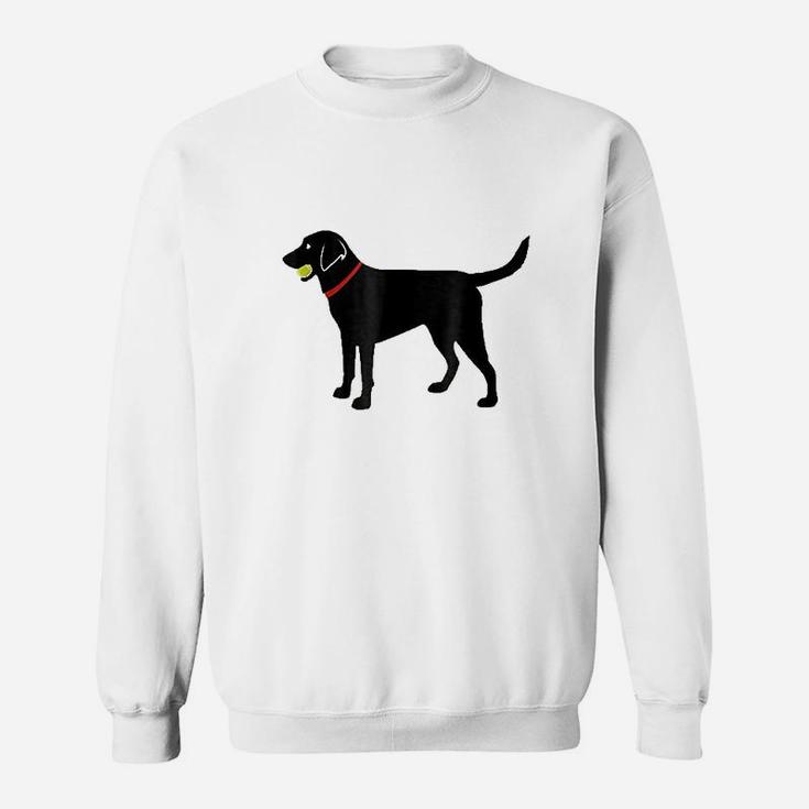 Labrador Retriever Fetch Black Lab Play Ball Sweatshirt