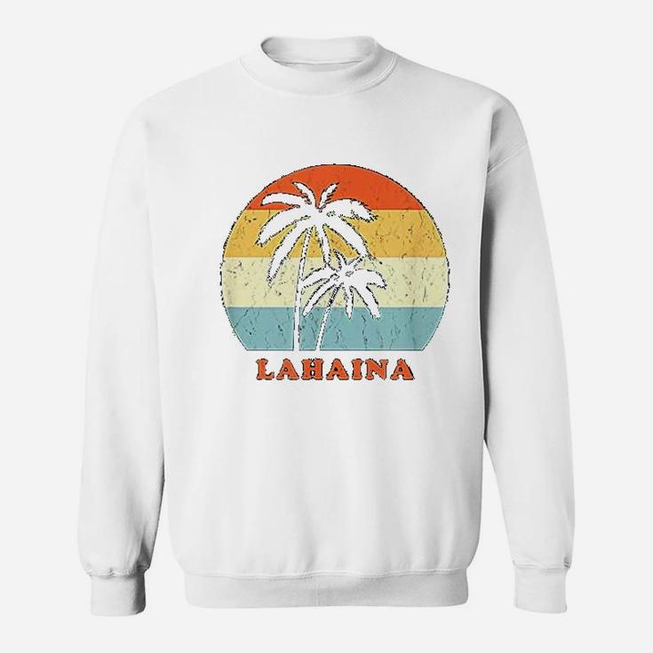 Lahaina Maui Vintage Sun And Surf Vacation Gift Sweat Shirt