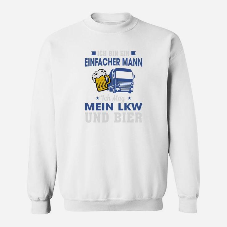 LKW-Fahrer Bier-Liebhaber Sweatshirt, Spruch für Männer