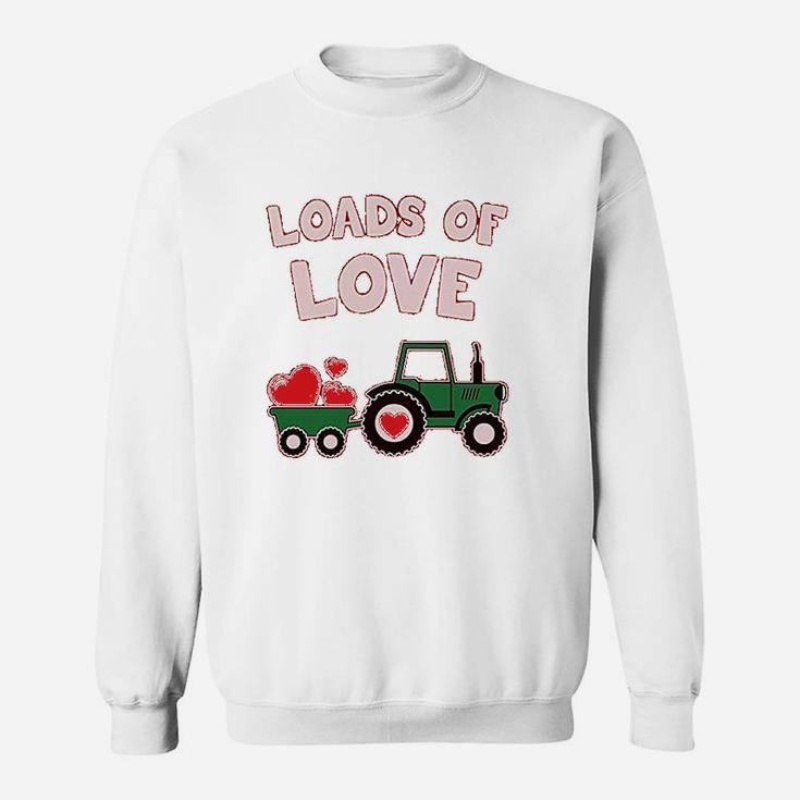 Loads Of Love Valentine's Gift Tractor Loving Sweat Shirt