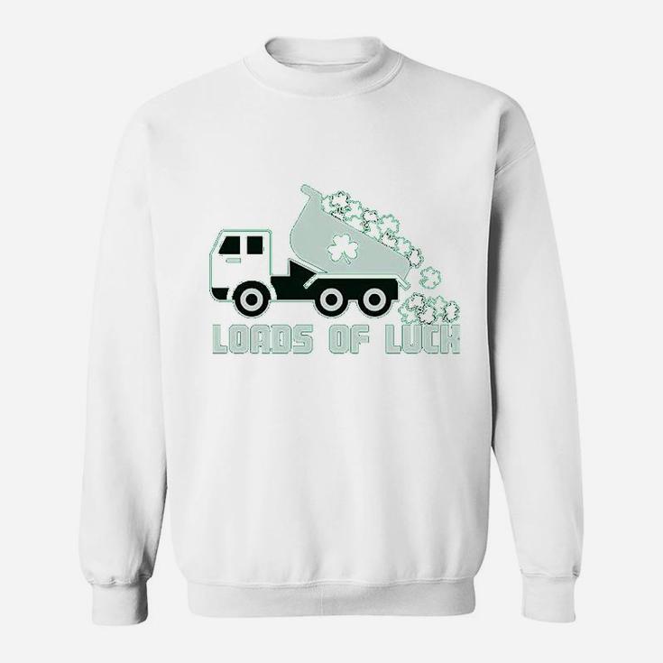 Loads Of Luck St Patricks Day Tractor Clover Sweat Shirt