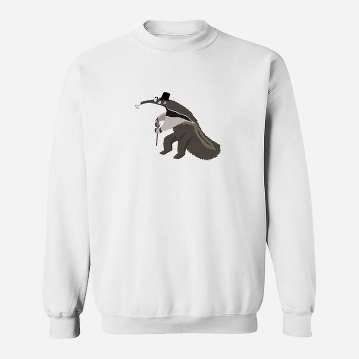 Lustiger Ameisenbär Mit Stock Sweatshirt