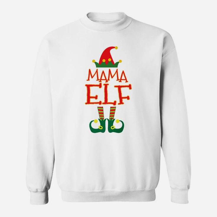 Mama Elf Cute Elf Family Christmas Holiday Sweat Shirt