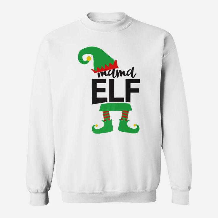 Mama Elf Family Matching Christmas Funny Sweat Shirt