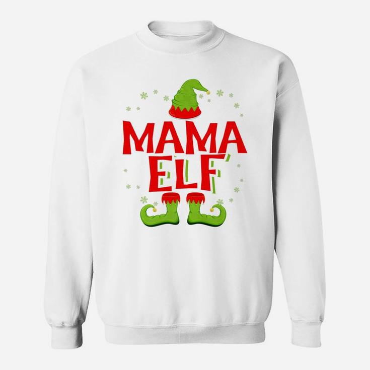 Mama Elf Matching Family Christmas Sweat Shirt