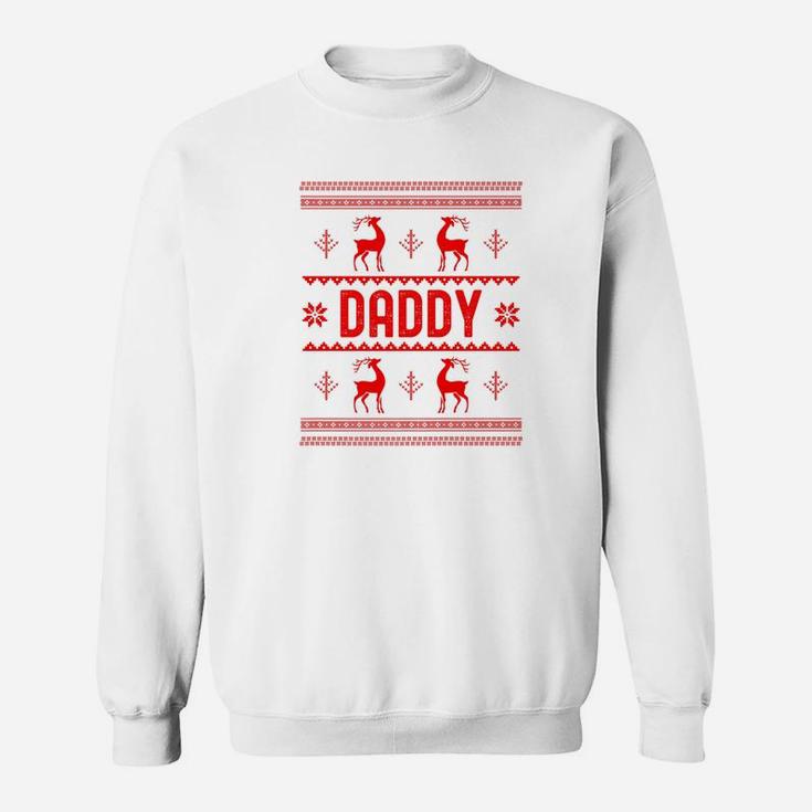 Mens Cute Daddy Shirt Family Ugly Christmas Sweat Shirt
