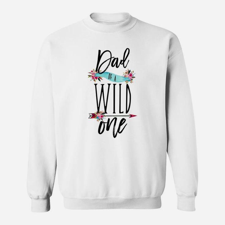 Mens Dad Of A Wild One Boho 1st Birthday Daddy Family Gift  Sweat Shirt