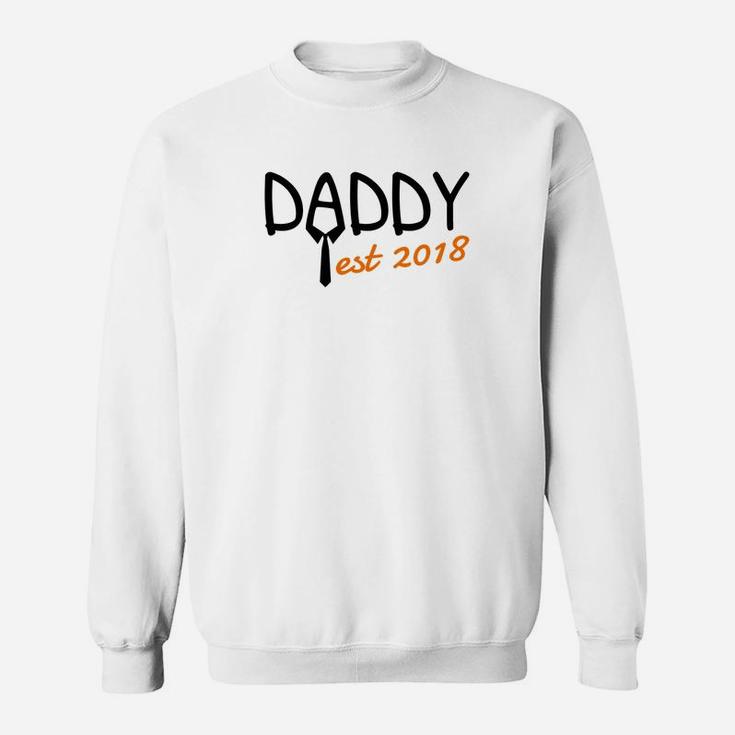 Mens Daddy Est 2018 Fun 2018 New Dad Shirt For Men Sweat Shirt