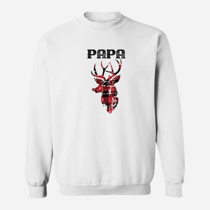 Mens Family Christmas Shirt Papa Reindeer Grandpa Gift Sweat Shirt