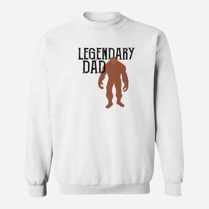 Mens Legendary Dad Bigfoot Fathers Day Legend Gift Premium Sweat Shirt