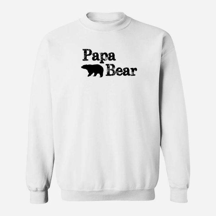 Mens Papa Bear For Pappa Bear Poppa Bear Dad Sweat Shirt