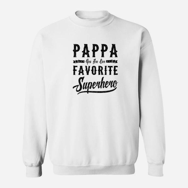 Mens Pappa Superhero Fathers Day Gifts Dad Grandpa Men Sweat Shirt