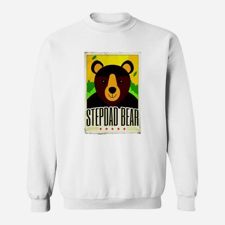 Mens Stepdad Bear T-shirt Stepdad Gifts Funny Sweatshirt
