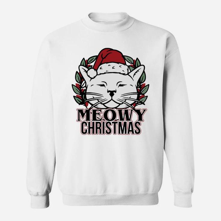 Meowy Christmas Cat Sweat Shirt