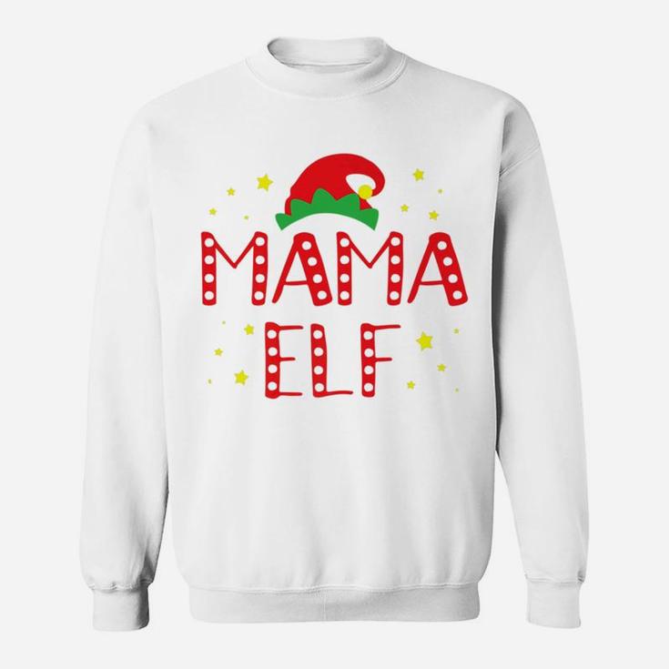 Mom Elf Mama Elf For Mom Elf Christmas Elf Sweat Shirt