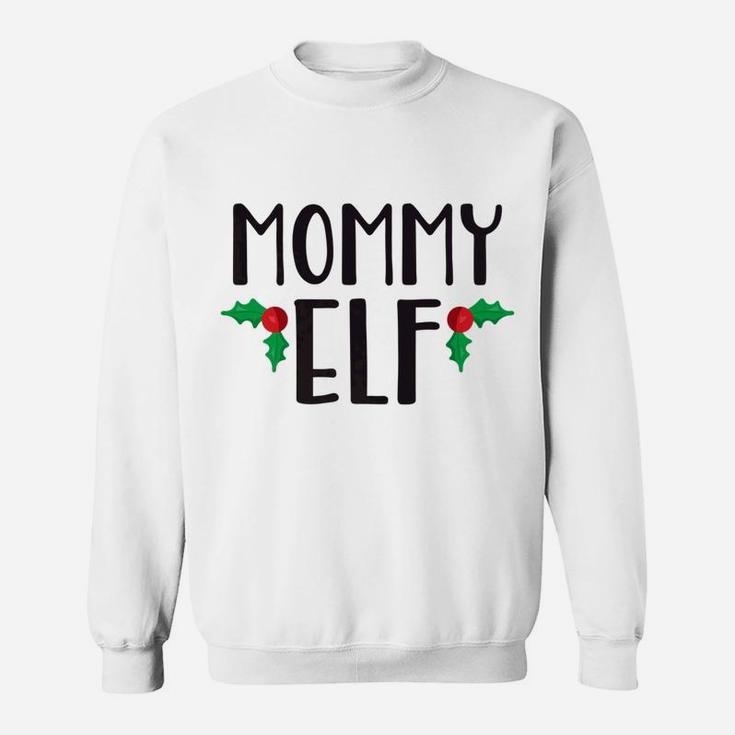 Mommy Elf Cute Funny Family Christmas Elf Sweat Shirt