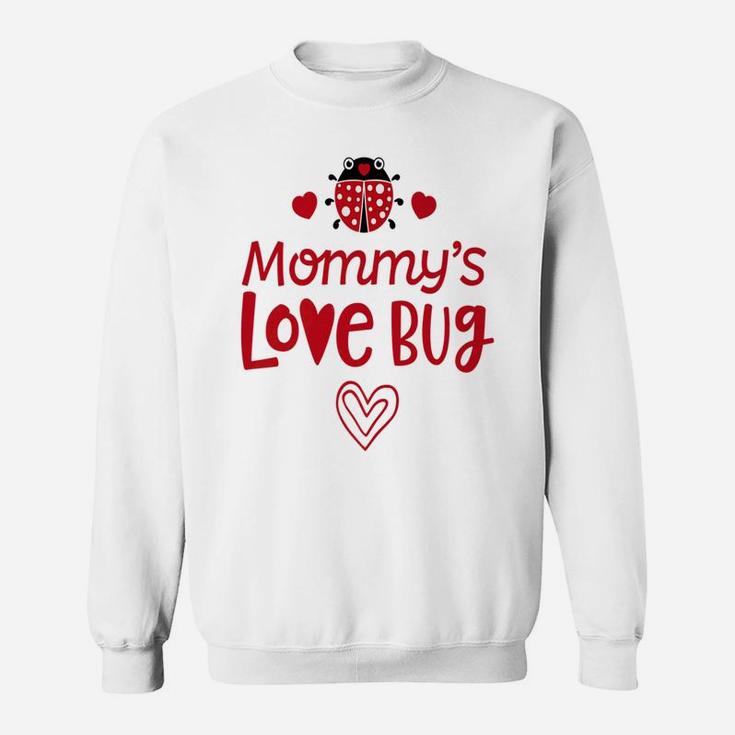 Mommys Love Bug Valentines Day Mom Kids Boys Girls Sweat Shirt