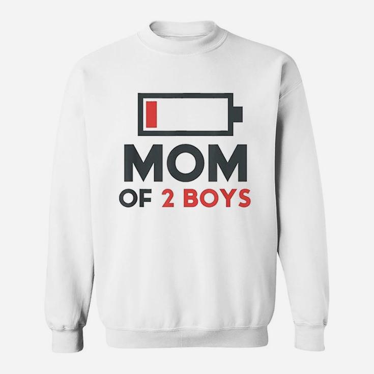 Mothers Day Gift Mom Mom Of 2 Boys Sweat Shirt