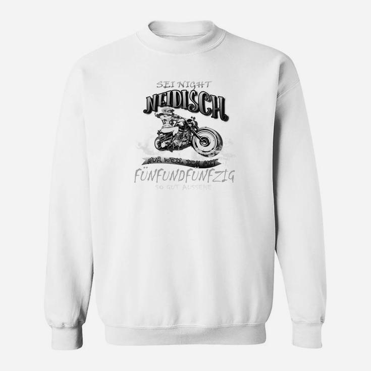 Motorrad Sweatshirt Bin nicht alt, bin Jahrgang 55, Lustiges Sweatshirt