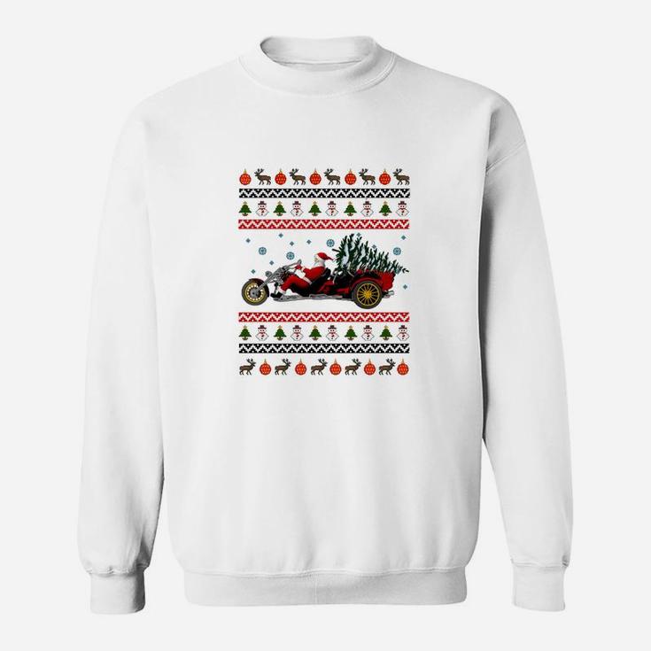 Motorrad Weihnachtspullover Herren Sweatshirt, Lustiges Design