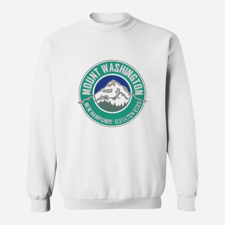 Mount Washington New Hampshire Mountain Climbing Hiking Explore Teal Graphic Tshirt Christmas Ugly Sweater Sweat Shirt