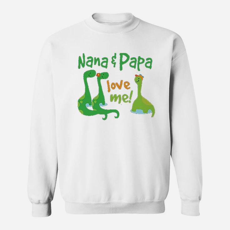 Nana Papa Love Me Dinosaur, best christmas gifts for dad Sweat Shirt