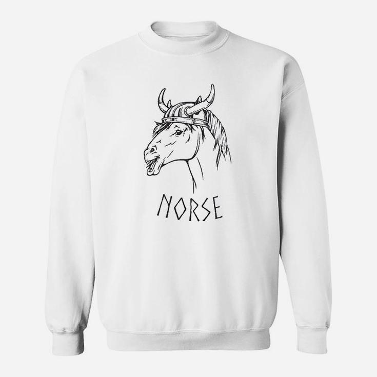 Norse Norwegian Horse Pun Dad Joke Viking Sweatshirt