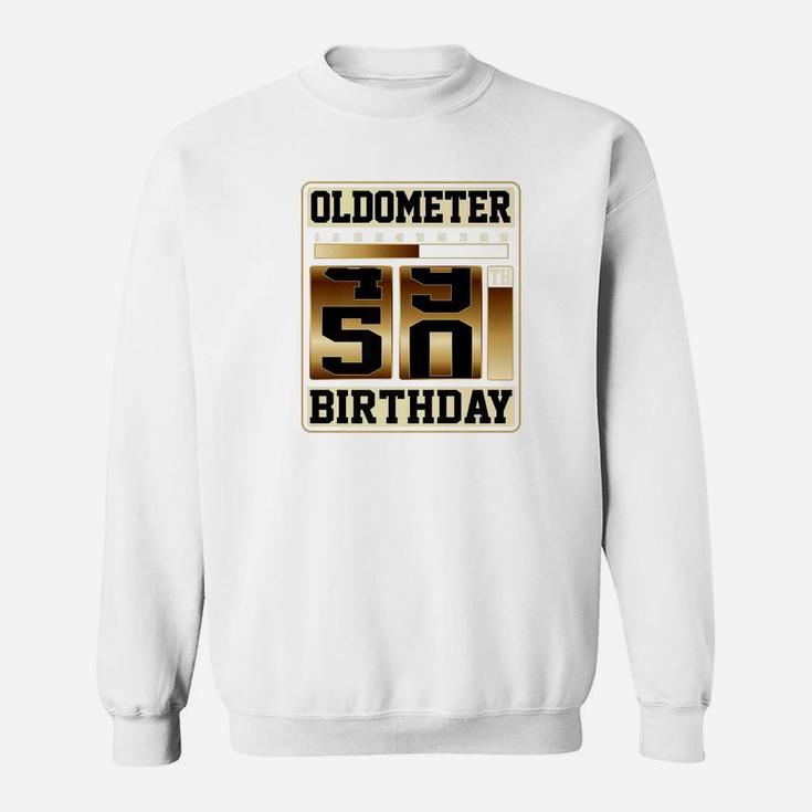 Oldometer 4950 Shirt 50 Oldometer Shirt Fathers Day Gift Premium Sweat Shirt