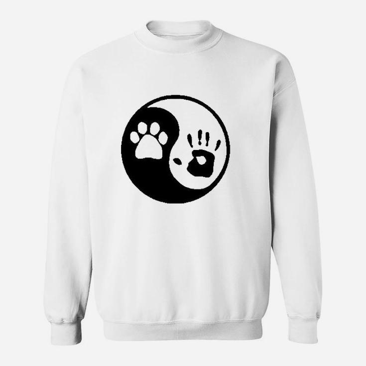 Os Gear Paw Hand Print Dog Animal Rescue Adopted Pet Lover Sweat Shirt