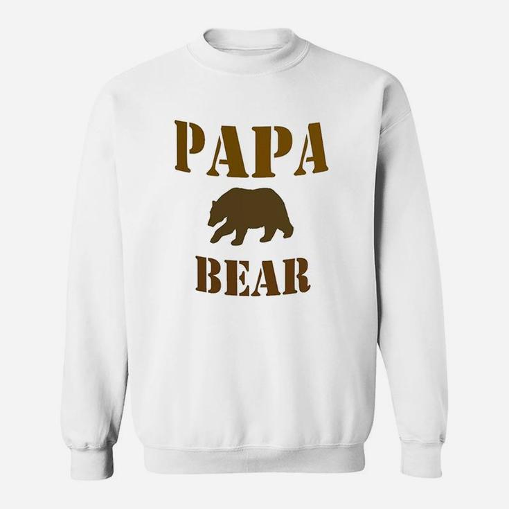 Papa Mama Baby Bear Large Sweat Shirt