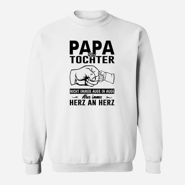 Papa Und Tochter Herz An Herz Sweatshirt