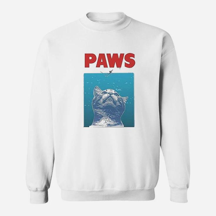 Paws Funny Cat For Cat Lovers Sweat Shirt