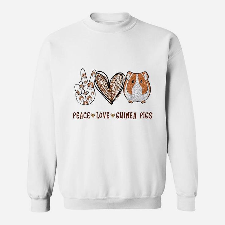 Peace Love Guinea Pigs Gift For Guinea Pigs Lover Sweat Shirt