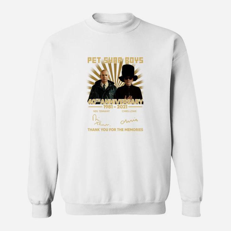 Pet Shop Boys Jubiläum Sweatshirt, Limitierte Edition Gedenk-Design