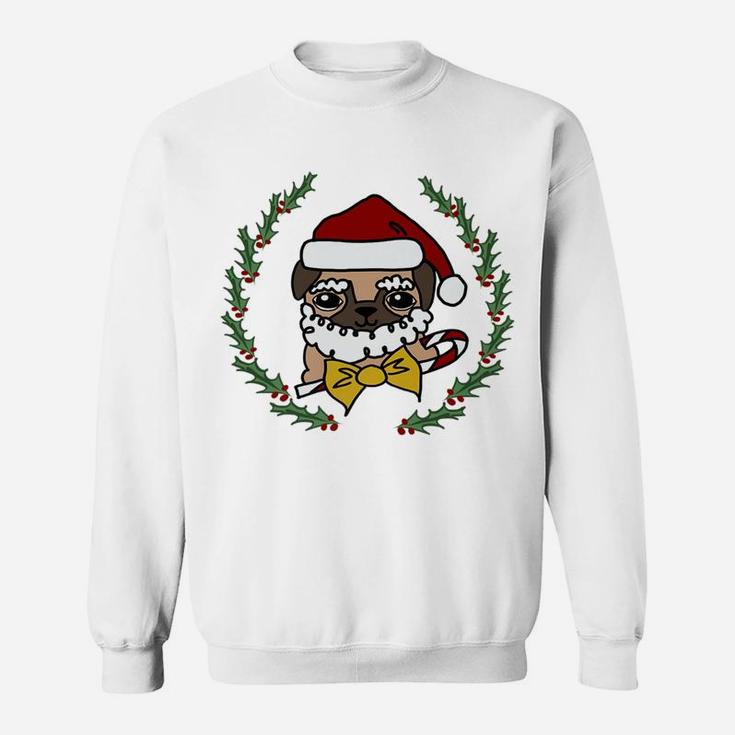 Pug Funny Dog Christmas Santa Gift Sweat Shirt