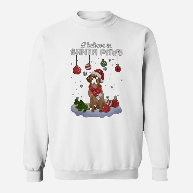 Puggle Santa Paws Classic Dog Christmas Sweat Shirt