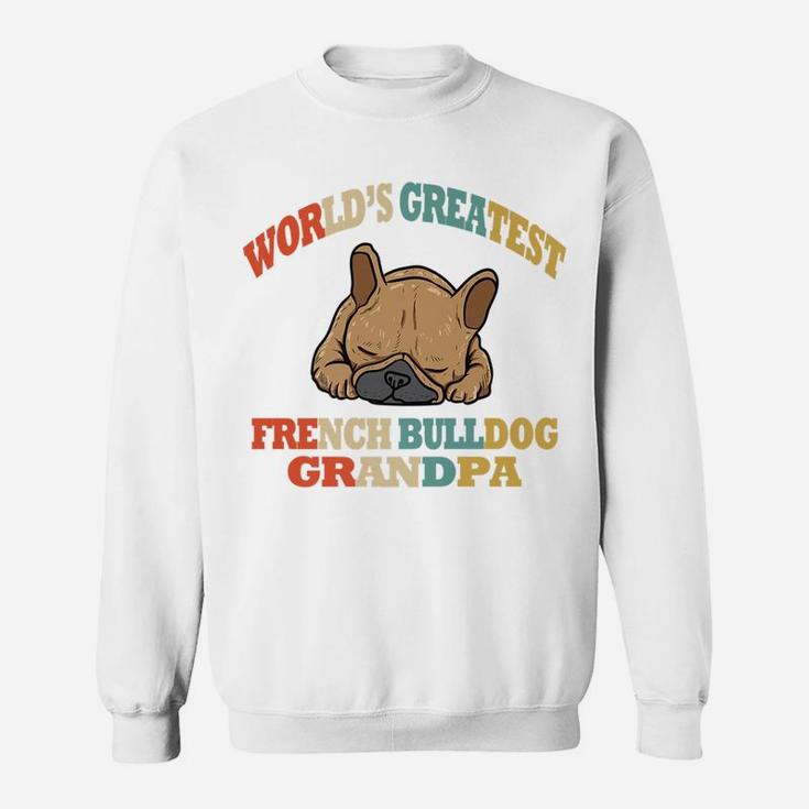 Retro Funny French Bulldog Grandpa Sweat Shirt