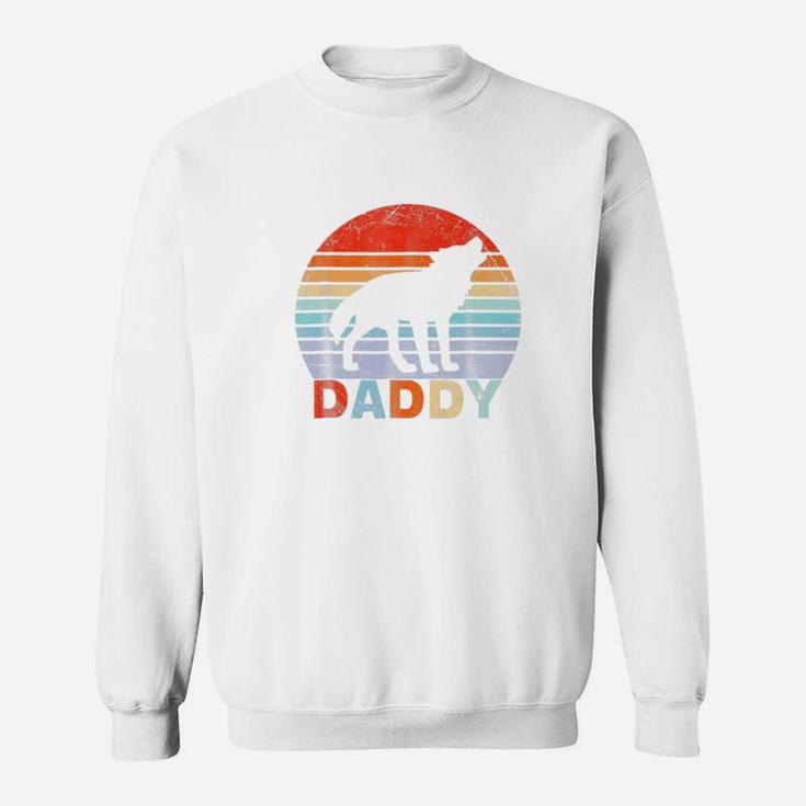Retro Vintage Daddy Wolf For Christmas Sweat Shirt