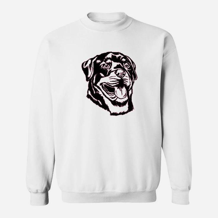 Rottweiler Dog Face Graphics Sweat Shirt