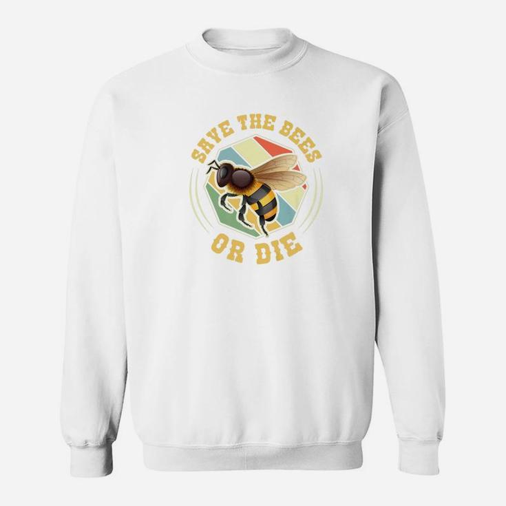 Save The Bees Vintage Retro Gift For Beekeeper Sweat Shirt