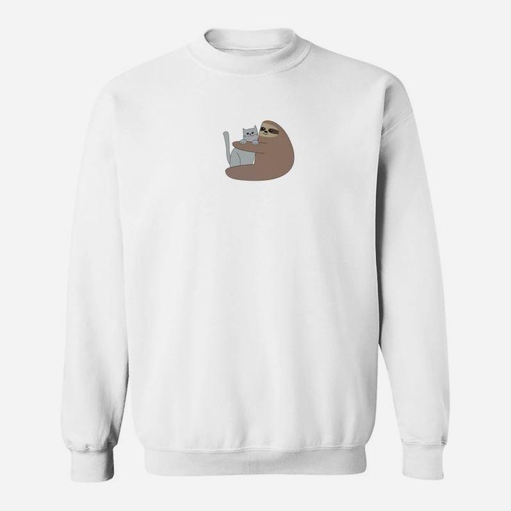 Sloth Hugging Ca Funny Cute Best Friend Gift Sweat Shirt