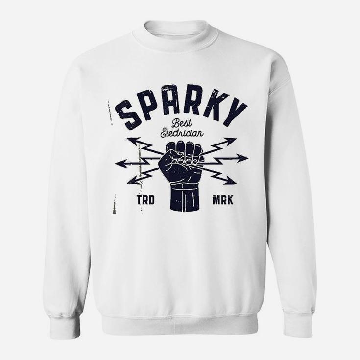Sparky Electrician Funny Lineman Dad Retro Vintage Gifts Men Sweat Shirt