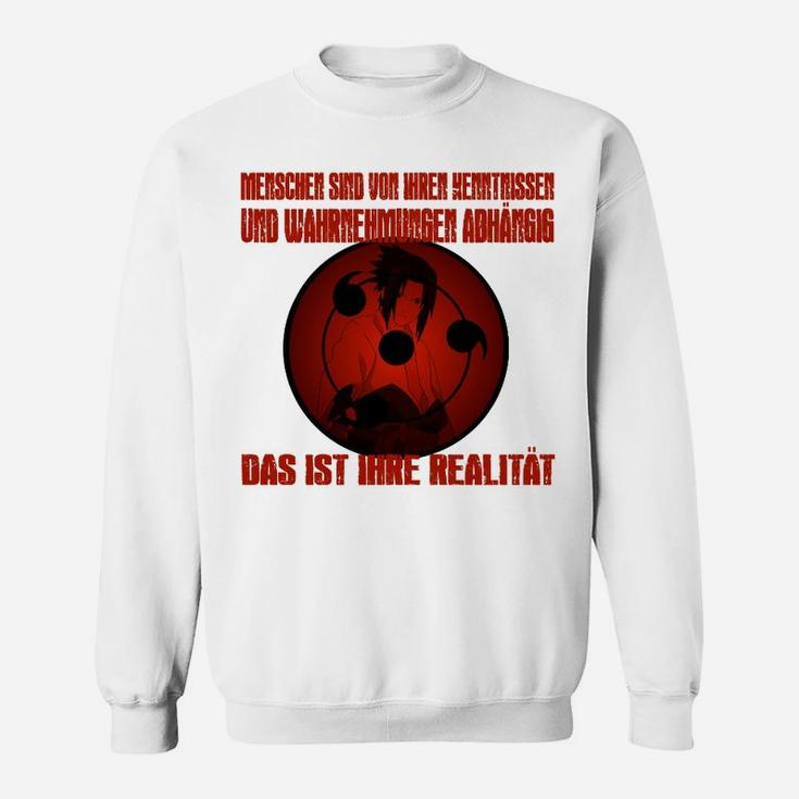 Statement-Sweatshirt mit kontroverser Botschaft, Rot-Schwarz Symbolik