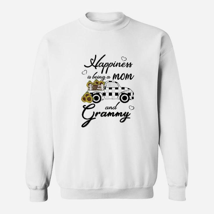 Sunflower Grandma Happiness Is Being A Mom And Grammy Sweat Shirt